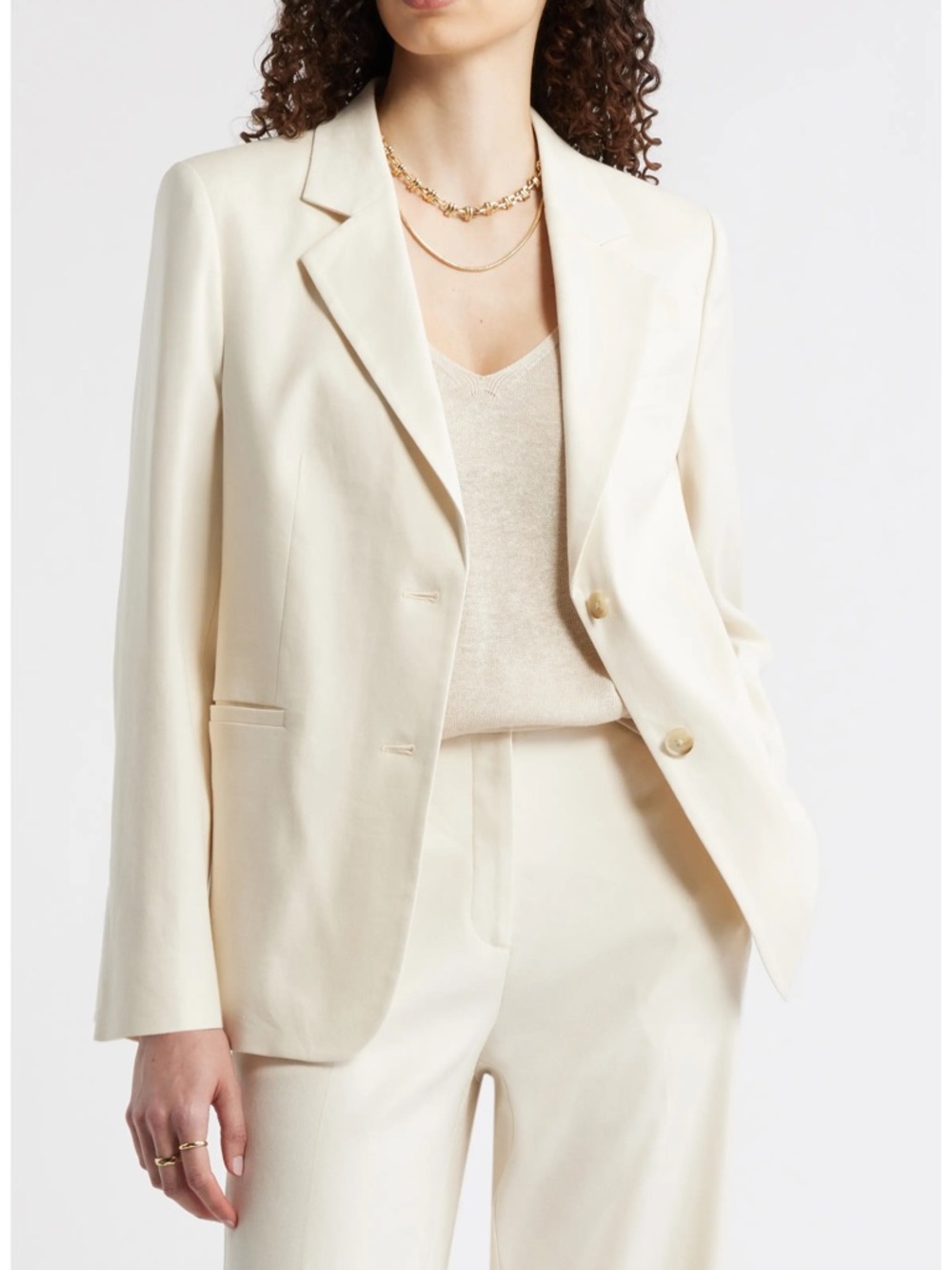 a new day Women's Cream blazer